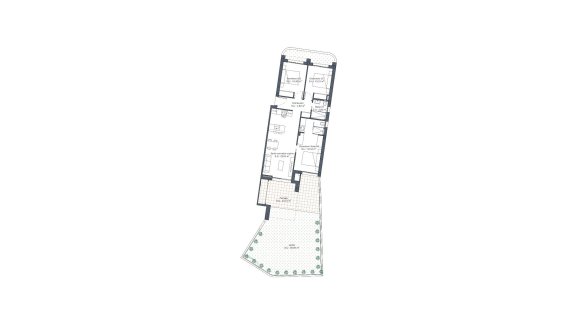 Villa floor plan, 3 bedrooms in AREA BEACH V LO MARABU No. 9 (2D)